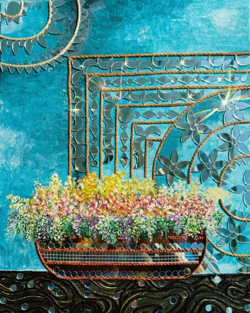Flowers in a Vase 24"x16"