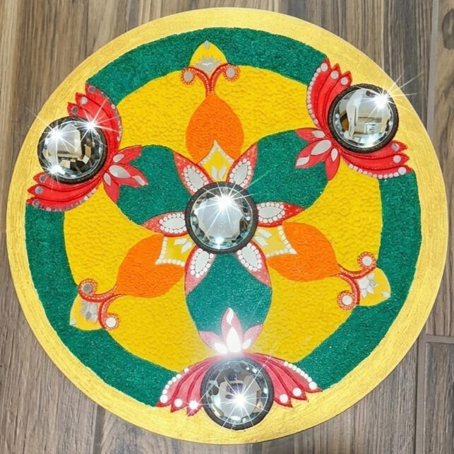Flowers floor decor 18" diameter